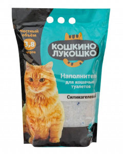 Наполнитель для кошачьего туалета Кошкино лукошко силикагелевый 3,8л 