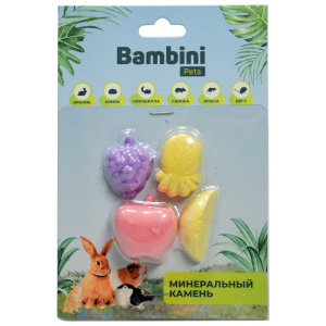 Камень минер. Bambini Pets д/грызунов Фрукты 4шт