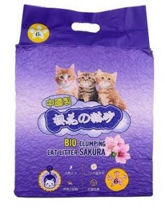 Наполнитель для кошачьего туалета HAKASE AREKKUSU Tofu Сакура 6л