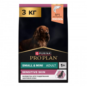 Сухой Корм Pro Plan Small&Mini Adult OptiDerma для взрослых собак мелких пород лосось 3 кг