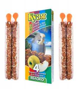 Палочка д/попугаев Кузя Белки,Мин.Вит.Яблоко (36)