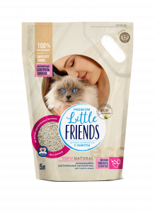 Наполнитель для кошачьего туалета Little Friends Tofu Natural 5л 