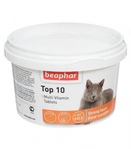 БЕАФАР TOP-10 180таб вит.д/кошек (126г)