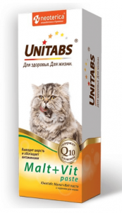Unitabs д/кошек паста Malt Vit с таурином