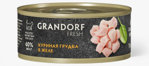 Grandorf Fresh консерва для взрослых кошек с куриной грудкой в желе 70г