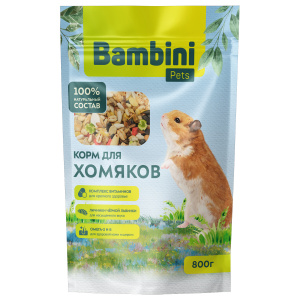 Bambini Pets д/хомяков 800г 