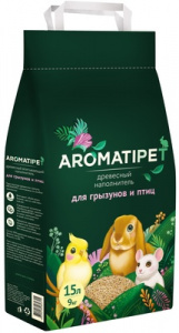 Наполнитель для грызунов и птиц AromatiPet древесный 2,5л