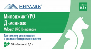 Милоджик УРО Д-манноза д/собак/кошек 30т