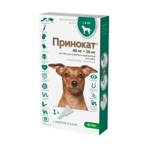 Принокат д/собак до 4кг уп.1пип