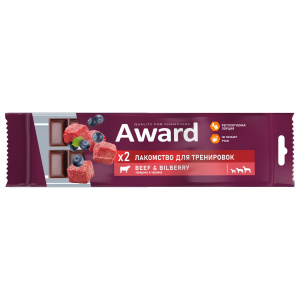 Лакомство AWARD д/собак/щенков д/тренировок Говядина/черника 50г