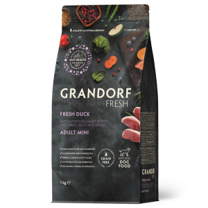 GRANDORF Fresh Dog Adult MINI Duck&Sweet Potato (Утка с бататом д/мелк пород) 1кг 