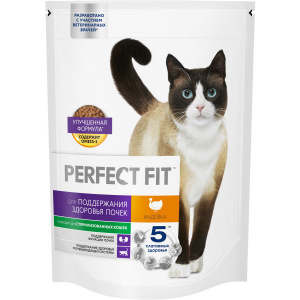 Сухой корм Perfect Fit Здоровье почек для взрослых кошек с лососем 650 г