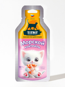 Лакомство д/кошек Морской коктейль 15г